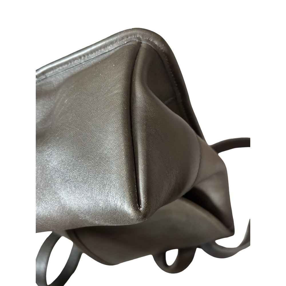 Coach Vintage 9960 Mini Backpack Charcoal Gray Glove Tanned Leather - Picture 9 of 11